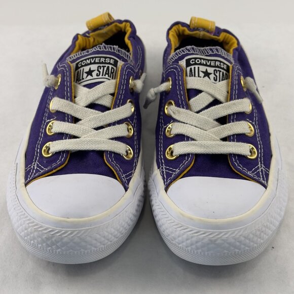 Converse Chuck Taylor All Star Shoreline Slip-On Low Top Sz W 6.5 Purple Gold - Picture 6 of 11